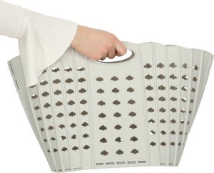 Kosz na pranie składany organizer łazienkowy szary Kik Sp. z o. o. Sp. k. 5