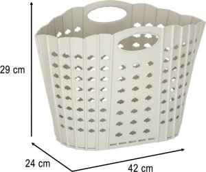 Kosz na pranie składany organizer łazienkowy szary Kik Sp. z o. o. Sp. k. 7