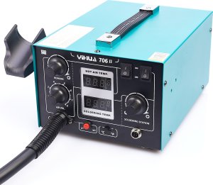 Stacja Lutownicza 2w1 Hot-Air Grot T12 C12 Yihua 706 II Techrebal 907G 2