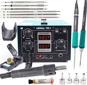 Stacja Lutownicza 2w1 Hot-Air Groty T12 Groty C245 Yihua 706 II 2 Kolby 1