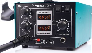 Techrebal Stacja Lutownicza 2w1 Hot-Air Groty T12 Groty C245 Yihua 706 II 2 Kolby 3