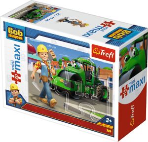 Trefl Puzzle MiniMaxi Bob i maszyny 2 20 elementów (248599) 1