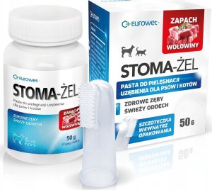 EUROWET STOMA ŻEL O ZAPACHU WOŁOWINY ZE   SZCZOTECZKĄ 50g 1