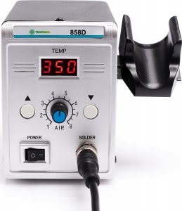 Stacja Lutownicza Spawarka Lutownica Hot-Air Techrebal 858D Zestaw Plastik 2