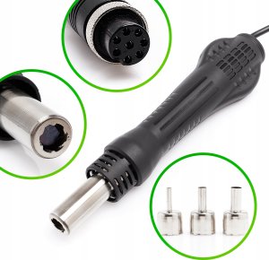 Stacja Lutownicza Spawarka Lutownica Hot-Air Techrebal 858D Zestaw Plastik 5