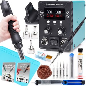 Zestaw Stacja Lutownicza Techrebal 2w1 Lutownica + Max Pack 11 Akcesoriów 1