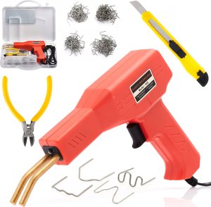 Stacja Lutownicza 2w1 Hot-Air Silverflo 8586D II Zszywacz Plastiku But 6x Spoiwa 6