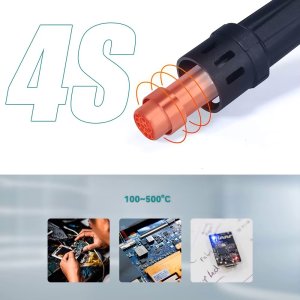 Stacja Lutownicza Spawarka na Gorące Powietrze Hot Air Yihua 993DM-IV 8 Dysz 12