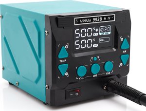 Stacja Lutownicza Spawarka na Gorące Powietrze Hot Air Yihua 993DM-IV 8 Dysz 3