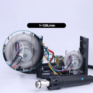 Stacja Lutownicza Spawarka na Gorące Powietrze Hot Air Yihua 993DM-IV 8 Dysz 10