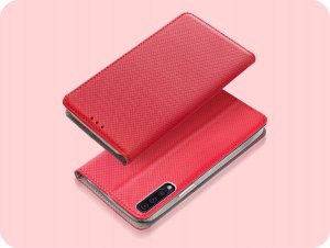 ETUI Z KLAPKĄ DO SAMSUNG GALAXY A50 / A30S / A50S CZERWONE MAGNETYCZNE CASE 2