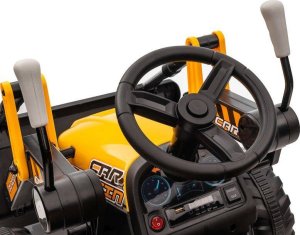 Traktor Na Akumulator Z łyżką BW-X002A Żółty 4