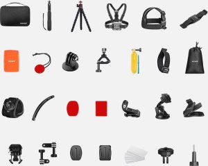 Zestaw Montażowy 50w1 Uchwyty Mocowania do GoPro SJCAM XIAOMI DJI INSTA360 / GP-50 4