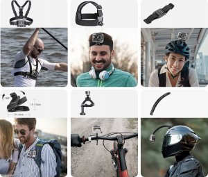 Zestaw Montażowy 50w1 Uchwyty Mocowania do GoPro SJCAM XIAOMI DJI INSTA360 / GP-50 5