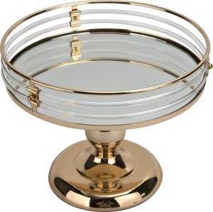 Patera dekoracyjna 20x26 cm złota 176142 3