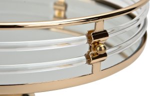 Patera dekoracyjna 20x26 cm złota 176142 4