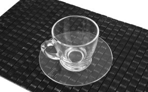 Filiżanka szklana 320 ml + spodek Luna 8