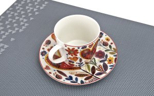 Filiżanka porcelanowa 220 ml + spodek Kolorowe Serca 4 9