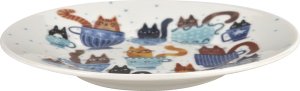 Filiżanka porcelanowa 230 ml + spodek Koty w filiżankach 8