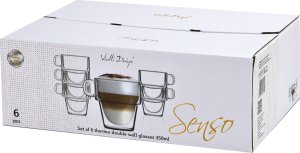 Komplet 6 szklanek termicznych 350 ml Senso z podwójną ścianką 8