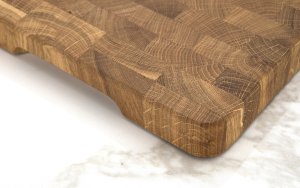 Deska do krojenia dębowa 30x45 cm szachownica 4