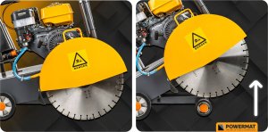 PIŁA JEZDNA SPALINOWA DO ASFALTU BETONU PRZECINARKA 14KM TARCZA 350-500MM 11