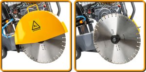 PIŁA JEZDNA SPALINOWA DO ASFALTU BETONU PRZECINARKA 14KM TARCZA 350-500MM 3