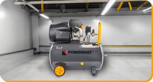 Sprężarka Powermat KOMPRESOR OLEJOWY 100L 8 BAR SPRĘŻARKA 230V 530l/min 4,7KM 12