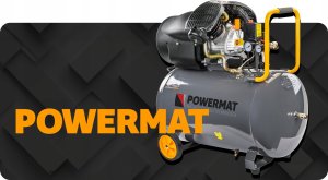 Sprężarka Powermat KOMPRESOR OLEJOWY 100L 8 BAR SPRĘŻARKA 230V 530l/min 4,7KM 3