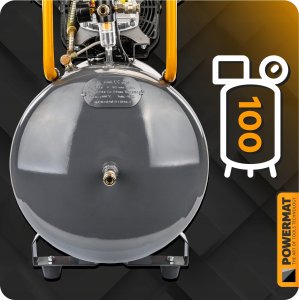 Sprężarka Powermat KOMPRESOR OLEJOWY 100L 8 BAR SPRĘŻARKA 230V 530l/min 4,7KM 4