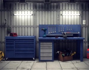 Public LED luminaire PHILIPS WATERPROOF, IP65, 34W, 4000K, 3400lm, 119.8x35.5x44.5cm 4