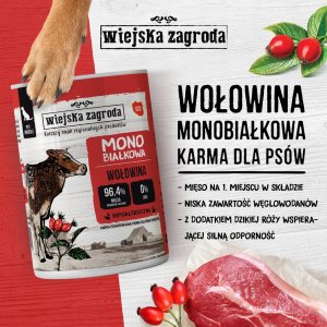 Wiejska Zagroda Monobiałkowa z wołowiną 400g 5