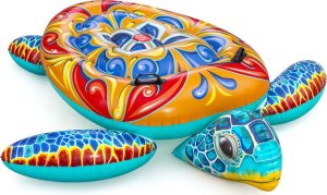 Bestway Dmuchany materac z uchwytami ŻÓŁW Nadruk Majolika 183x173cm 41523 4