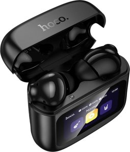 HOCO słuchawki bezprzewodowe bluetooth z ekranem dotykowym TWS EQ14 czarne 2