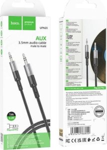 HOCO kabel AUX Jack 3,5 mm (męski) do Jack 3,5 mm (męski) UPA23 1 m szary 1