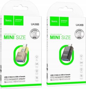 Adapter USB Hoco UA36B USB-A - USB-C Czarny 5