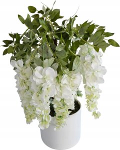 Wisteria sztuczna Kwiaty gęsta jak żywa 2