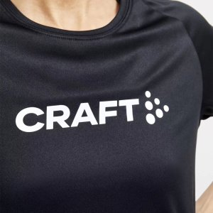 Damska koszulka Craft CORE UNIFY LOGO TEE W czarny rozmiar S 5