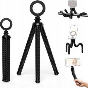 Elastyczny statyw TELESIN MagSafe do telefonu (czarny) 2