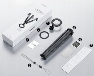 Elastyczny statyw TELESIN MagSafe do telefonu (czarny) 6