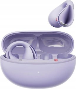 Bezprzewodowe słuchawki z klipsem QCY Crossky Clip T33 (fioletowe) 4