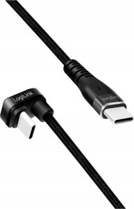 Kabel USB LogiLink USB-C - USB-C 2 m Czarny (CU0191) 3