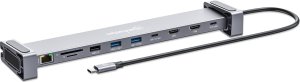 Manhattan 190398 stacja dokująca Przewodowa USB 3.2 Gen 1 (3.1 Gen 1) Type-C Szary 2