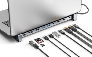 Manhattan 190398 stacja dokująca Przewodowa USB 3.2 Gen 1 (3.1 Gen 1) Type-C Szary 5