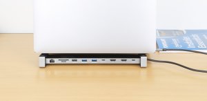 Manhattan 190398 stacja dokująca Przewodowa USB 3.2 Gen 1 (3.1 Gen 1) Type-C Szary 9