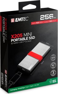 Emtec SSD 3.2Gen2 X205 256GB Portable 4