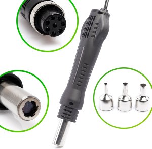 Zestaw Stacja Lutownicza 2w1 Hot-Air 8586 760W Mata Groty Topnik 7