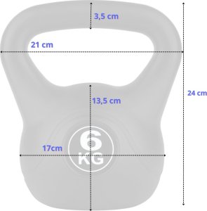 Kettlebell do ćwiczeń FUNFIT GYM&FITNESS 6 kg 4