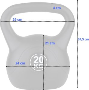 Kettlebell do ćwiczeń FUNFIT GYM&FITNESS 20 kg 1