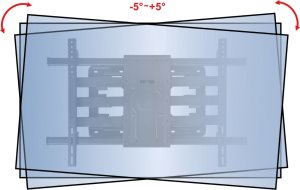 100kg Uchwyt do Telewizora 50-120 cali VX-502 Ultra Mocny Wieszak TV Uniwersalny 12